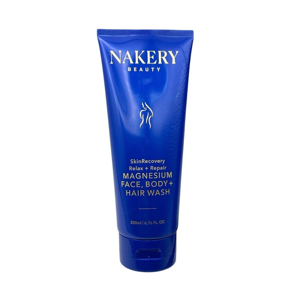 Nakery Beauty Magnesium Face Body Hair Wash Skin Recovery Relax & Repair 6.76 oz